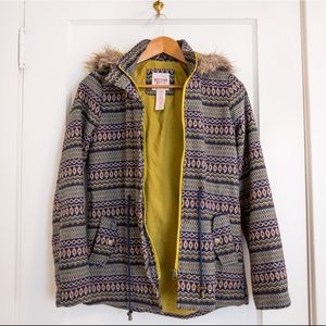 Mossimo Patterned Coat, Cozy & Hooded Parka